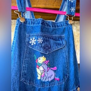 Disney Winnie The Pooh Snowflake Women’s Overalls